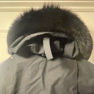 Moose Knuckles Black Down Jacket retail $1400